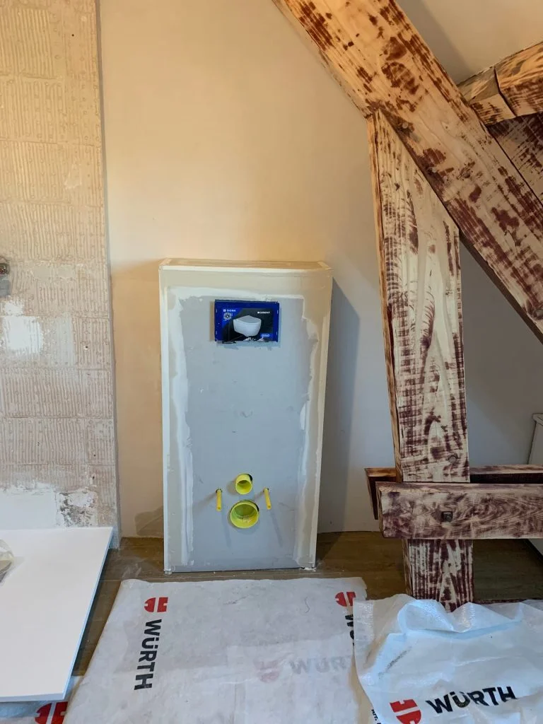 Rénovation de salle de bains à Fontenay-le-Marmion : avant travaux